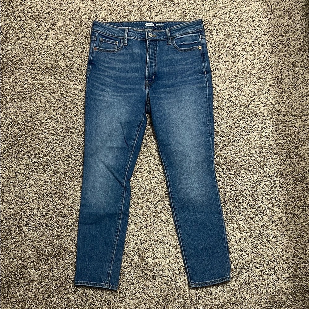 Old Navy Pop Icon Extra High-Rise Blue Jeans 6P